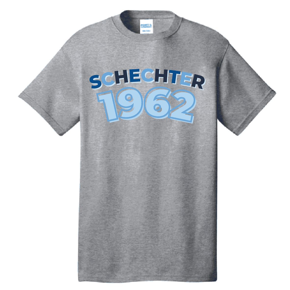 SCHECHTER 1962 ATHLETIC HEATHER GREY TEE